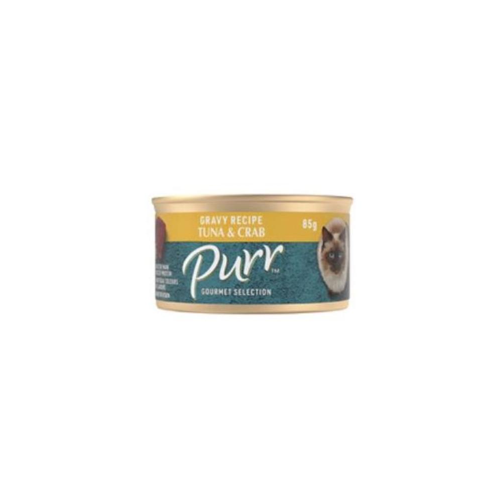 Purr Gourmet Flaked Tuna &amp; Crabmeat in Gravy Cat Food 85g 9104978P
