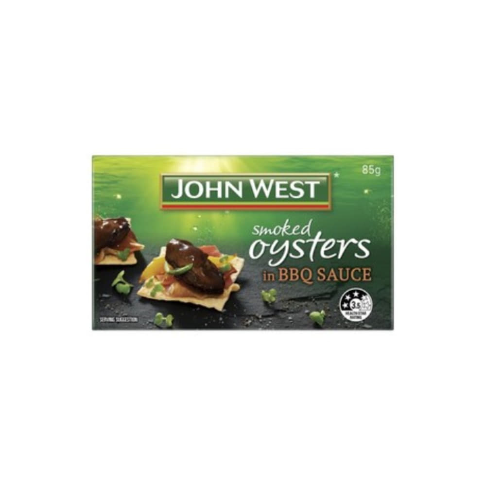 존 웨스트 스모크드 오이스터스 인 BBQ 소스 85G, John West Smoked Oysters In BBQ Sauce 85g