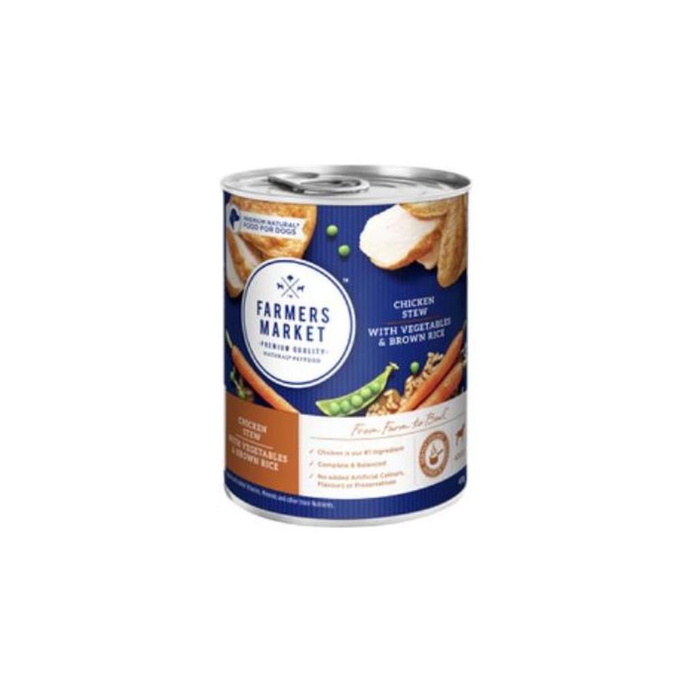 Farmers Market Adult Wet Dog Food Chicken Stew With Vegetables and Brown Rice 400g 3319654P