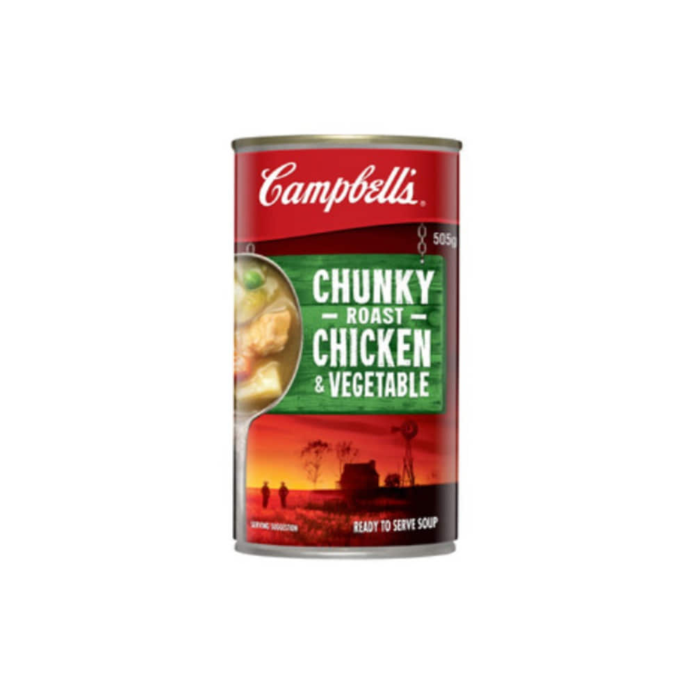 캠벨 청키 치킨 로스트 베지터블 수프 캔 505g, Campbells Chunky Chicken Roast Vegetable Soup Can 505g
