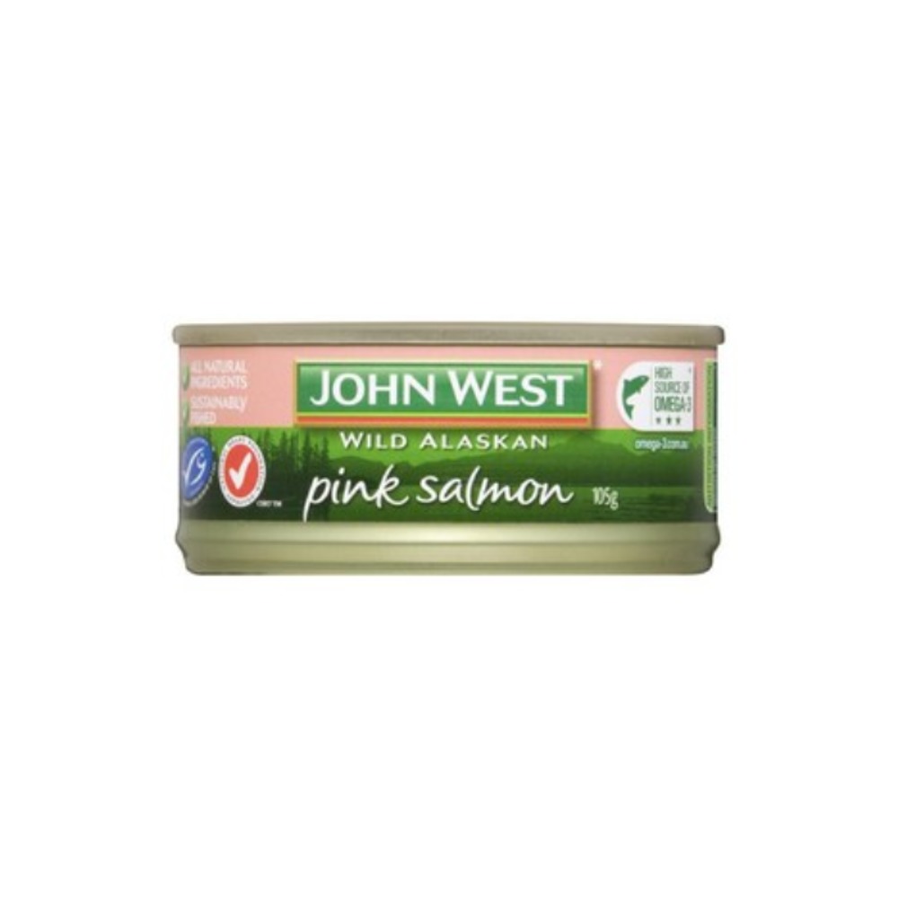 존 웨스트 와일드 알래스칸 핑크 살몬 105g, John West Wild Alaskan Pink Salmon 105g
