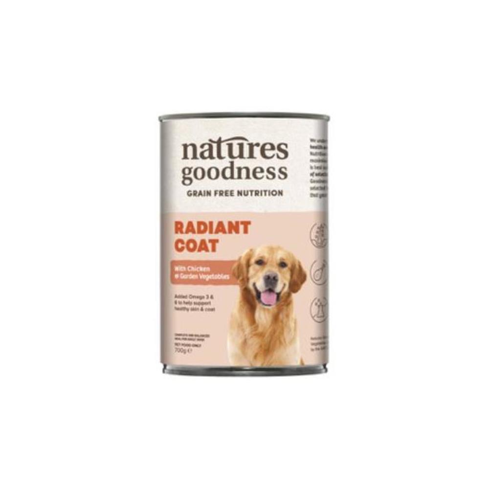 Natures Goodness Grain Free Nutrition Dog Food Radiant Coat With Chicken And Garden Vegetables 700g 4490230P