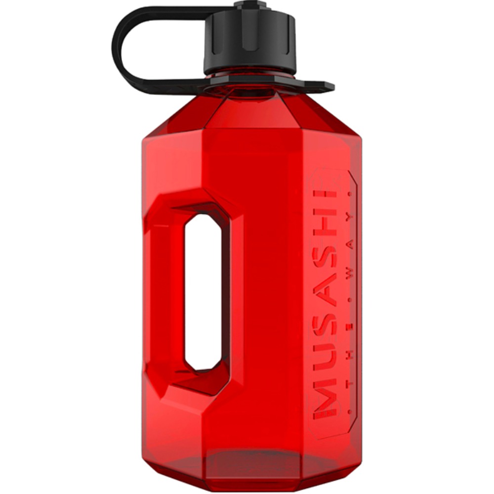 무사시 레드 워터 보틀 2.4리터 Musashi Red Water Bottle 2.4Litre