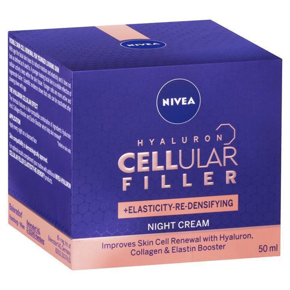 니베아 셀룰러 필러 엘라스티시티 나이트 크림 50ml, Nivea Cellular Filler Elasticity Night Cream 50ml
