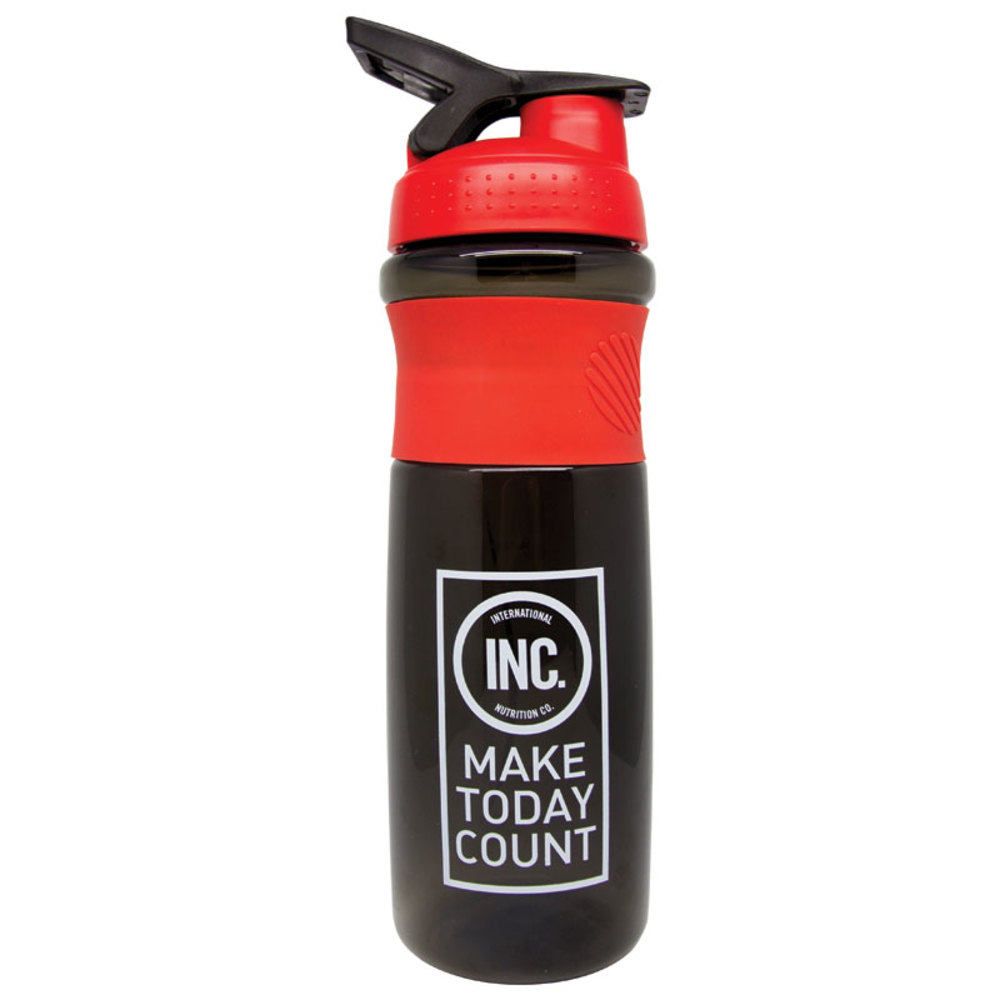 아이엔씨 워터 보틀 1 리터 블랙 앤 레드 INC Water Bottle 1 Litre Black and Red
