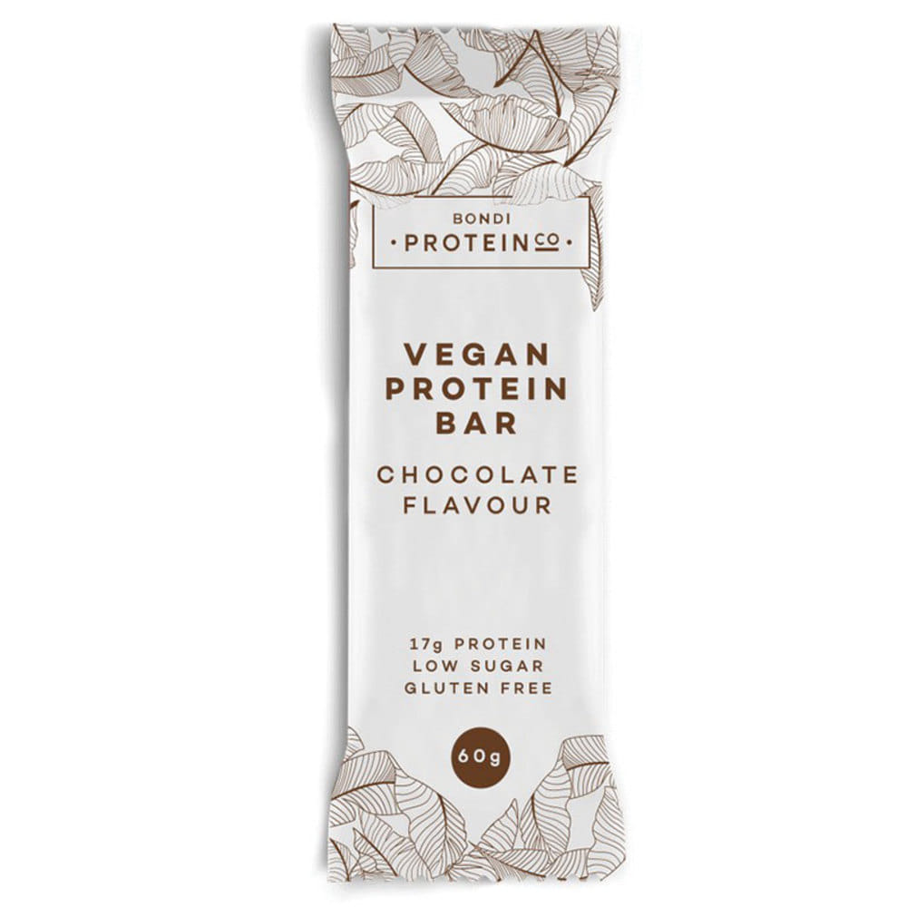 본다이 프로틴 코 비건 프로틴 바 초코렛 플레이버 60g, Bondi Protein Co Vegan Protein Bar Chocolate Flavour 60g