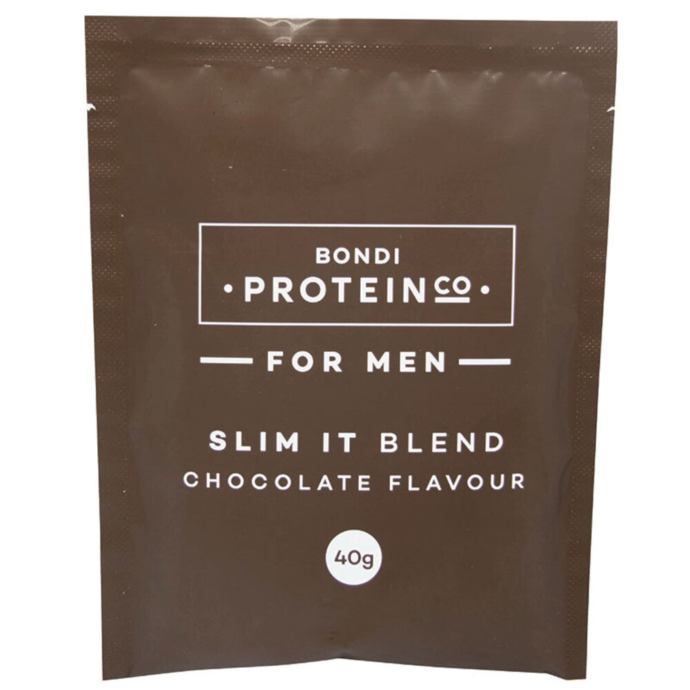 본다이프로틴코 멘즈 슬림 잇 블렌드 초콜릿 싱글 서브 40g Bondi Protein Co Mens Slim It Blend Chocolate Single Serve Sachet 40g