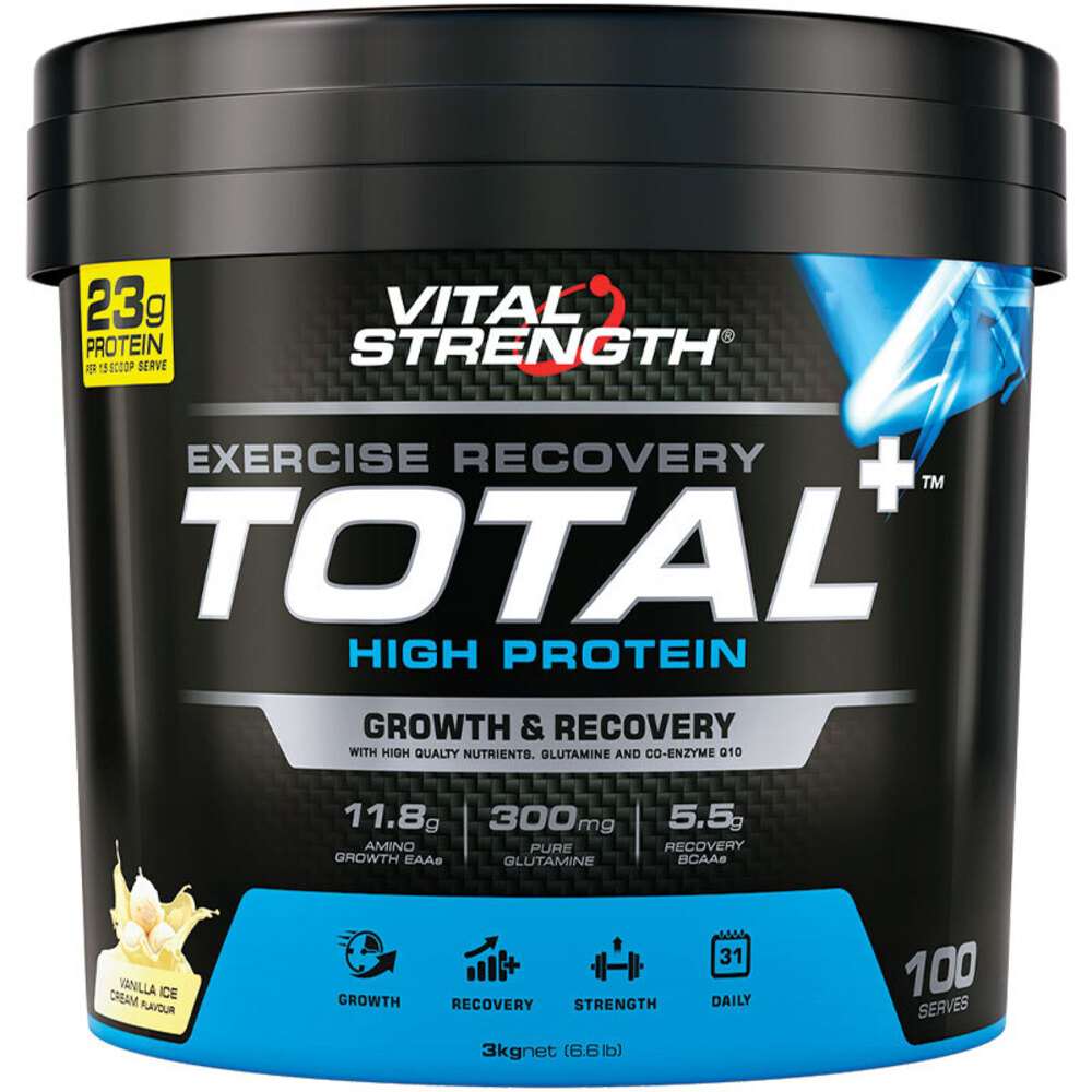 바이탈스트랭쓰 토탈 플러스 프로틴 파우더 3kg 바닐라 VitalStrength Total Plus Protein Powder 3Kg Vanilla