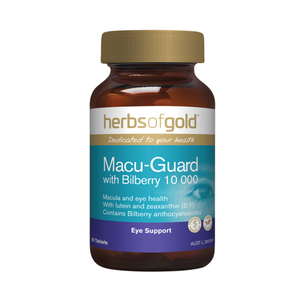 허브 오브 골드 매큐 가드 윗 빌베리 90t, Herbs of Gold Macu Guard with Bilberry 10 000 90t