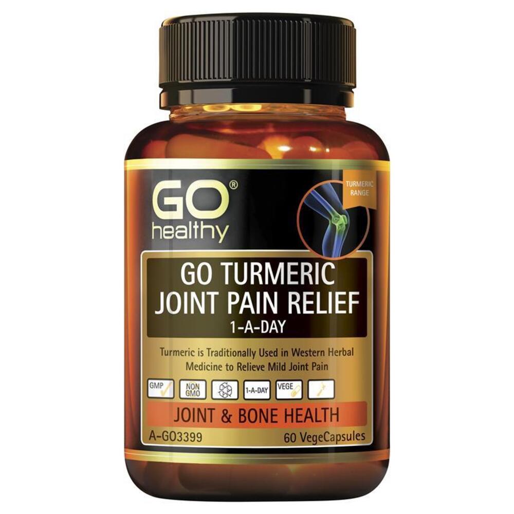 고헬씨 강황 조인트 페인 릴리프 1-a-day 60정 GO Healthy Turmeric Joint Pain Relief 1 A Day 60 Vege Capsules