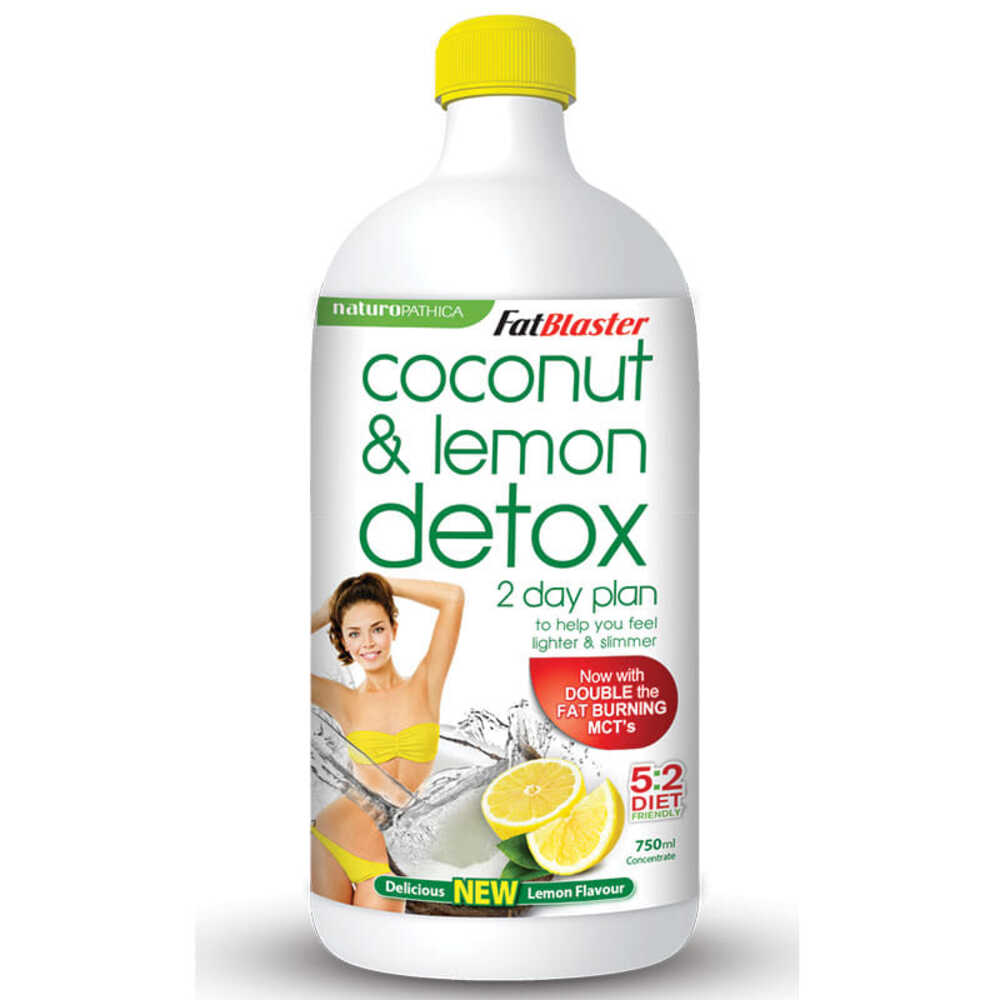 내츄로패티카 팻블라스터 코코넛 and 레몬 디톡스 750ml Naturopathica Fatblaster Coconut and Lemon Detox 750ml