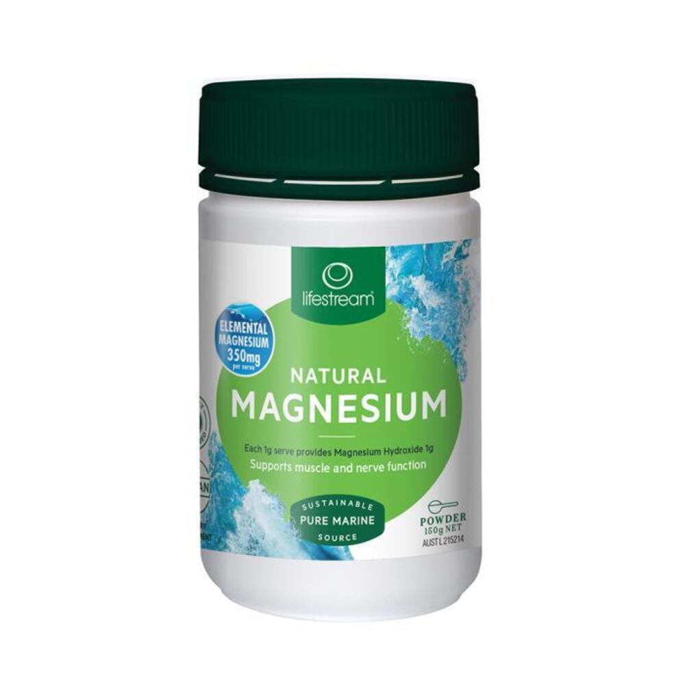 LifeStream Natural Magnesium (Pure Marine Source) 150g Powder