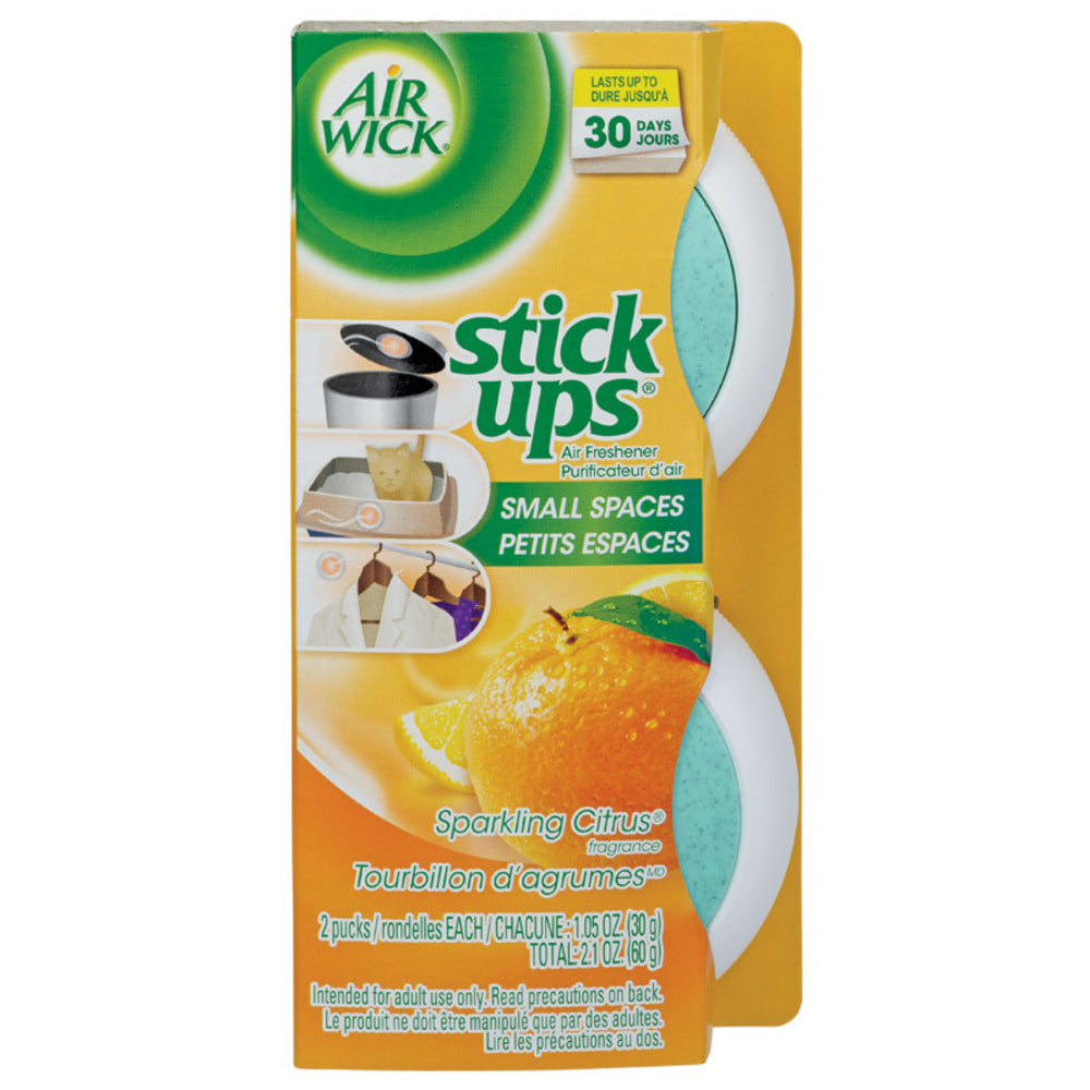 애어 위크 스틱 업 애어 프레쉬너 스파크링 시트러스팩, Air Wick Stick Ups Air Freshener Sparkling Citrus 2 Pack