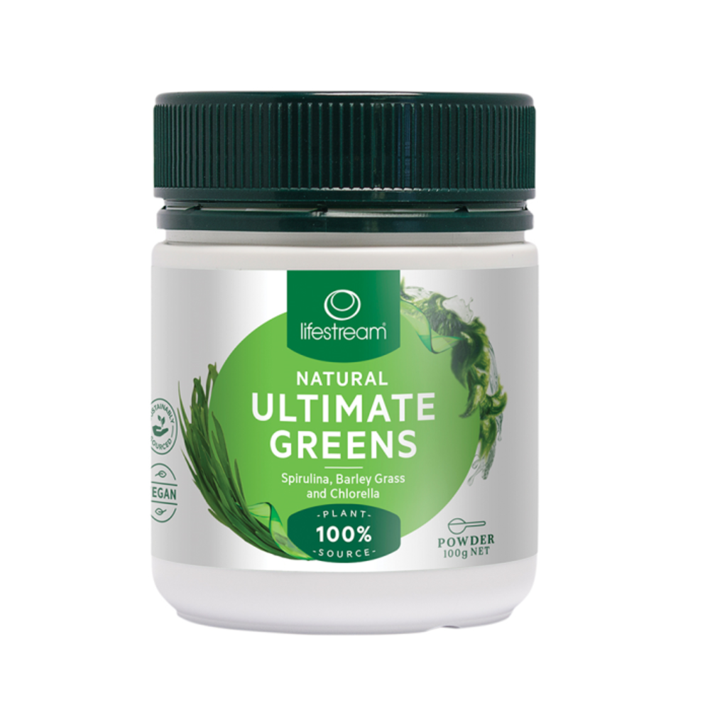 라이프스트림 내츄럴 울티메이트 그린 (스피루리나, 발리 그라스 and 클로렐라) 100g, LifeStream Natural Ultimate Greens (spirulina, barley grass and chlorella) 100g