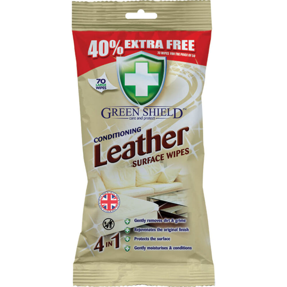 그린 실드 레더 물티슈팩, Green Shield Leather Wipes 70 Pack