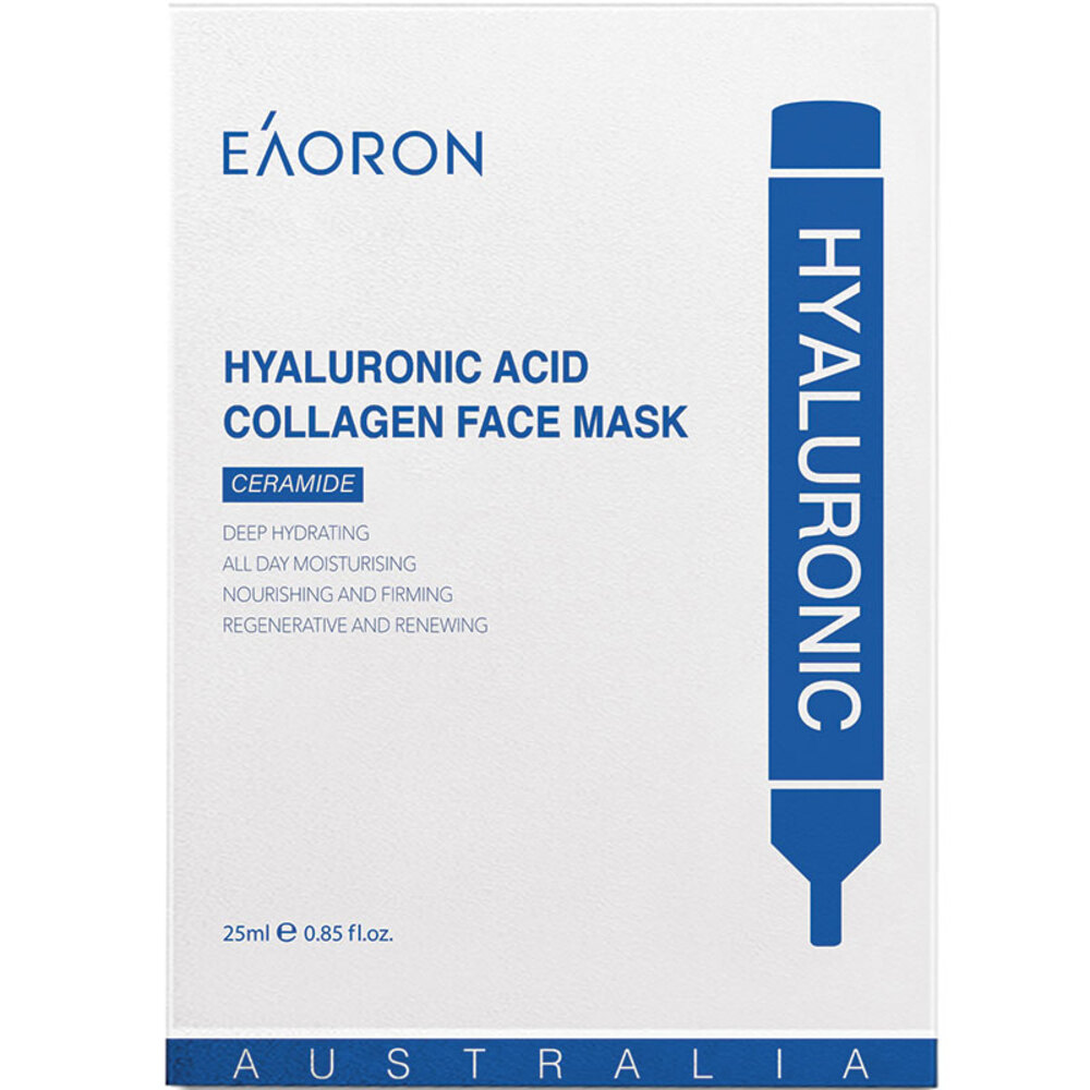 이오론 히알루로닉 산 콜라겐 하이드레이팅 페이스 마스크 25ml 5 피즈, Eaoron Hyaluronic Acid Collagen Hydrating Face Mask 25ml 5 Piece
