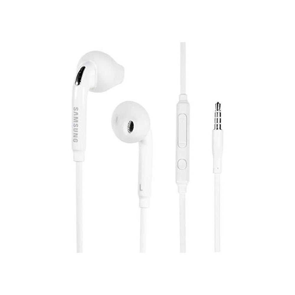 (White) Original Samsung Headphone with Remote and Microphone 3.5 mm Jack in Ear Stereo Headphones for Samsung Galaxy S6/S6 Edge/S7/S7 Edge by Gold Quantum B01J1OS2RI