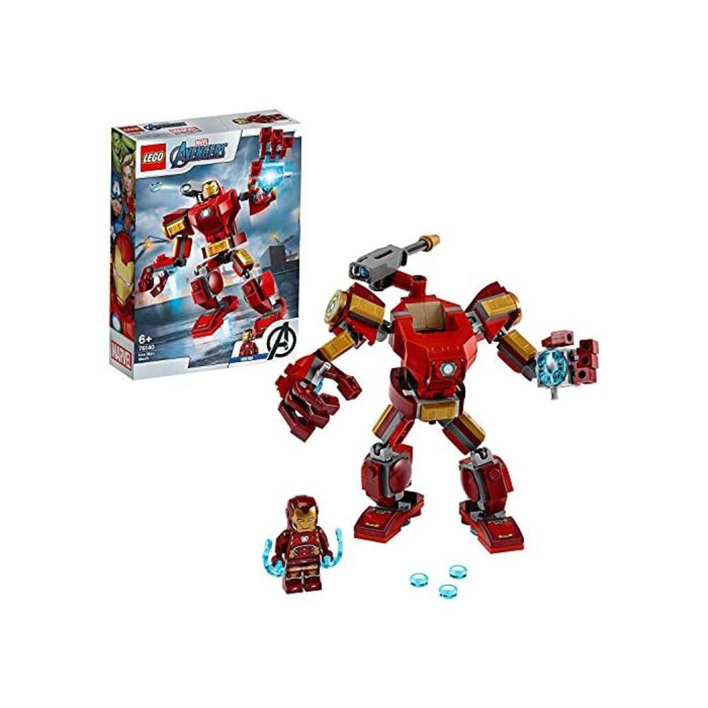 LEGO 레고 마블 어벤져스 아이언맨 Iron Man Mech 76140 Kids’ 슈퍼히어로 Mech Figure, 빌딩 토이 with 아이언맨 Iron Man Mech and 미니피규어 B07WC19M5D