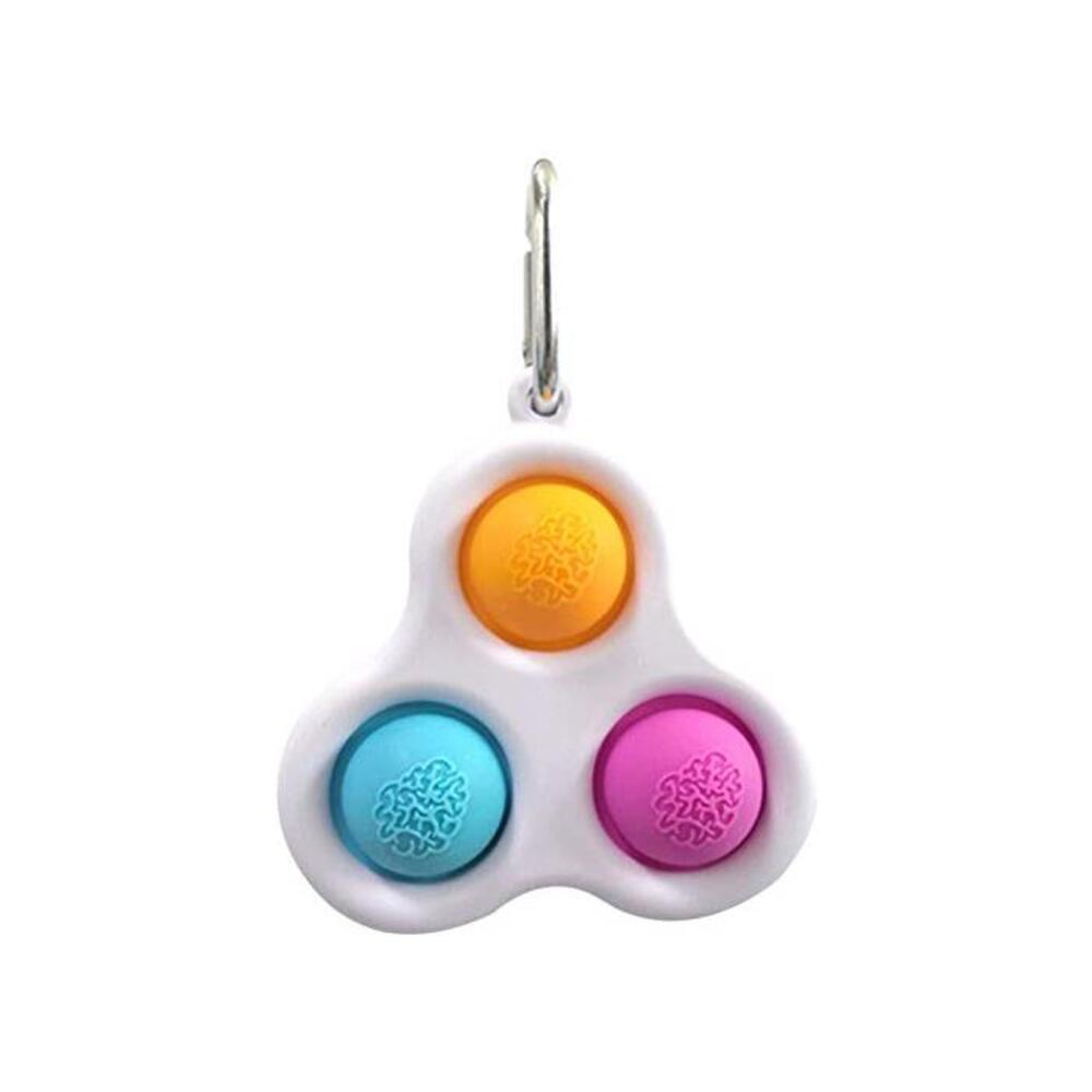 Simple Dimple Sensory Fidget Toy Stress Relief Anti-Anxiety Autism Hand Toys for Kids Teen Adult, Push Pop Bubble Keychain Sensory Therapy Toys for Home Classroom Party Favors Offi B0915W1FDS