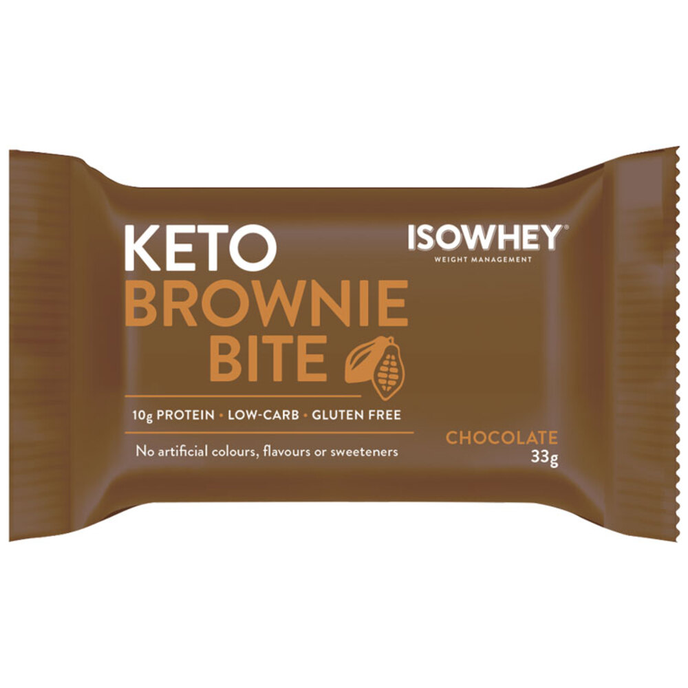 아이소웨이 키토 브라우니 바이트 초콜릿 33g 싱글 IsoWhey Keto Brownie Bite Chocolate 33g Single