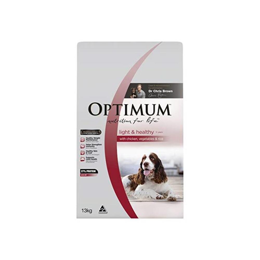 OPTIMUM Adult Light And Healthy Chicken Vegetables And Rice Dry Dog Food 13kg Bag, Adult, Small/Medium/Large B07KLZT74J