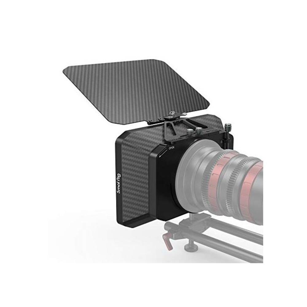 SMALLRIG Lightweight Matte Box for Mirrorless DSLR Cameras Compatible with 67mm/ 72mm/77mm/82mm/114mm Lens - 2660 B08QVGD9QW
