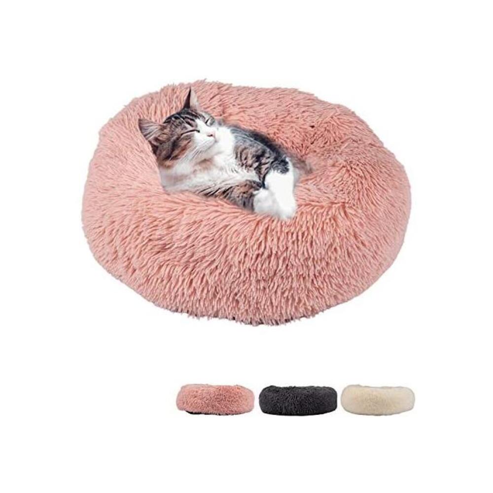Zenify Pets Calming Dog Bed for Cats or Small Medium Dogs Puppy (50cm, Dark Grey) B08687YG8W