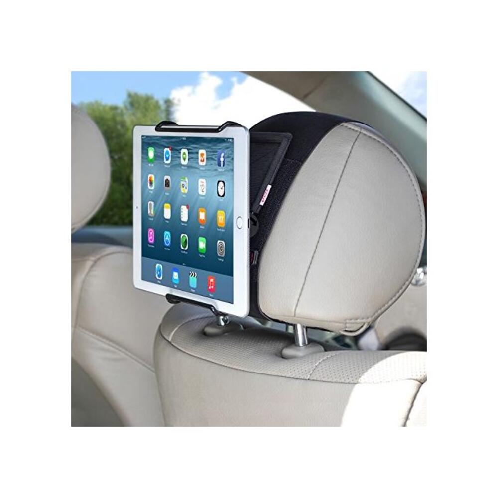 TFY Universal Car Headrest Mount Holder with Angle- Adjustable Holding Clamp for 6-12.9 Inch Tablets B076P7FP6Z