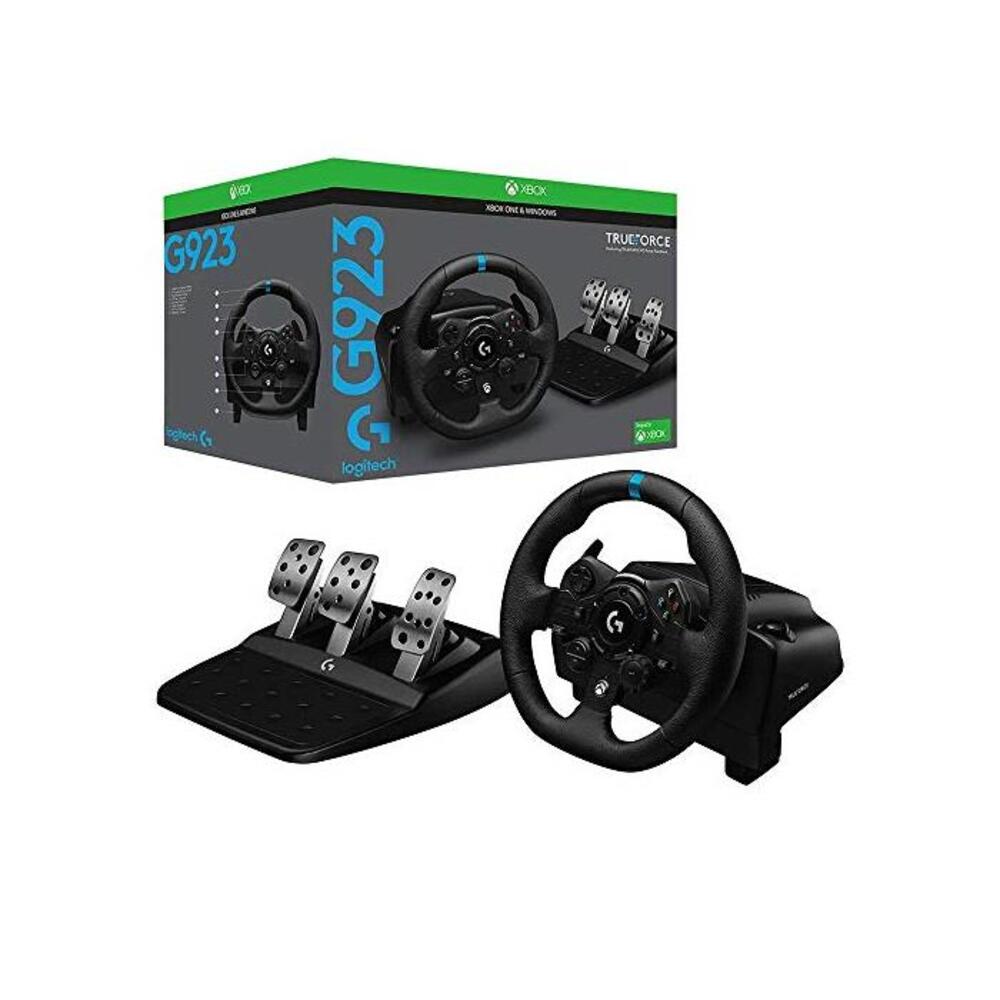 Logitech G923 Trueforce Racing Wheel - Xbox One, Xbox Series S X &amp; PC B08GYQZ5WM