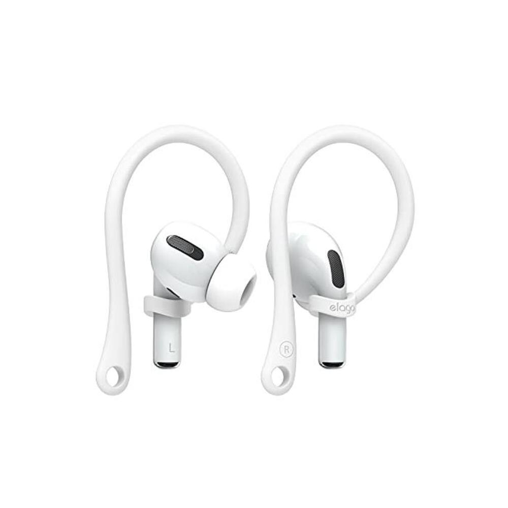 elago Ear Hooks Compatible with Apple AirPods Pro &amp; Compatible with AirPods 2&amp;1 [US Patent Registered] (White) B083B97J41