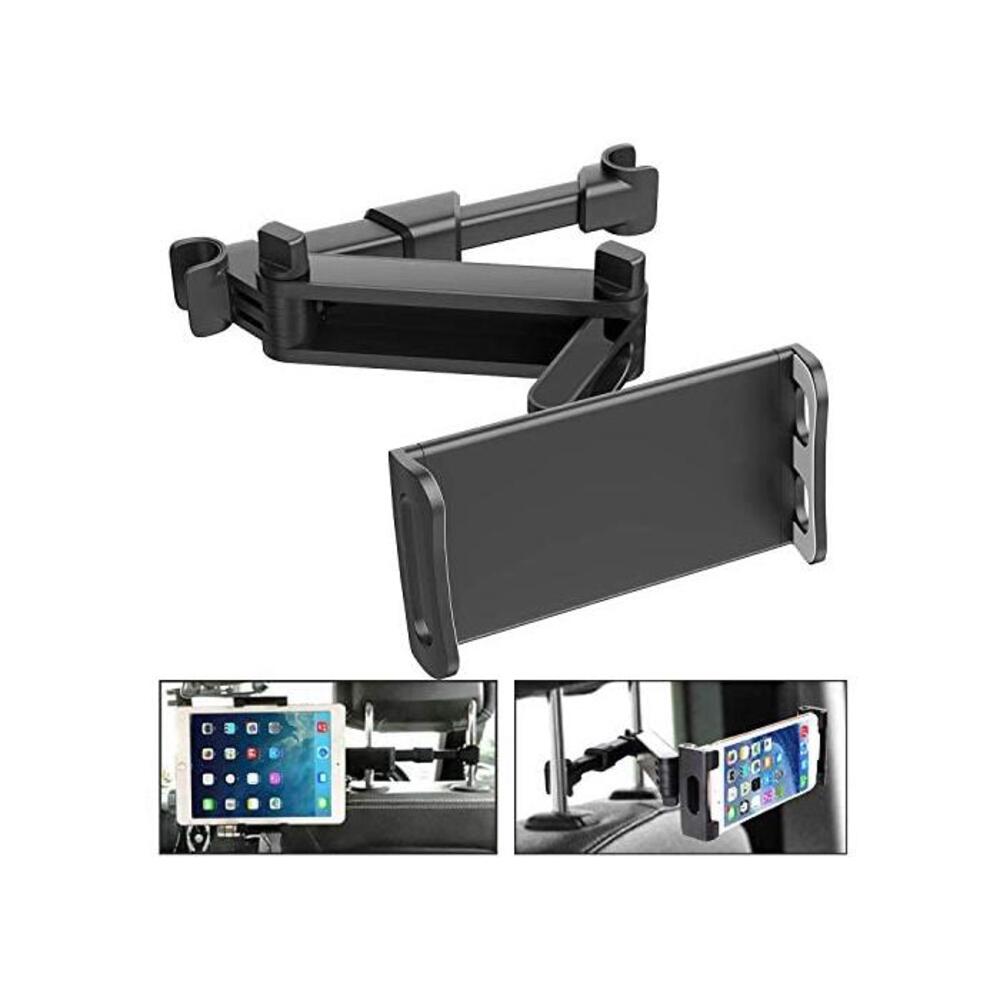 Car Headrest Tablet Mount, MOTYYA Stretchable Ipad Headrest Holder for Car Backseat Universal 360° Rotating Adjustable, Compatible with Smartphone/Tablets/Switch/Air iPad Mini/Sams B08N5F8TZF