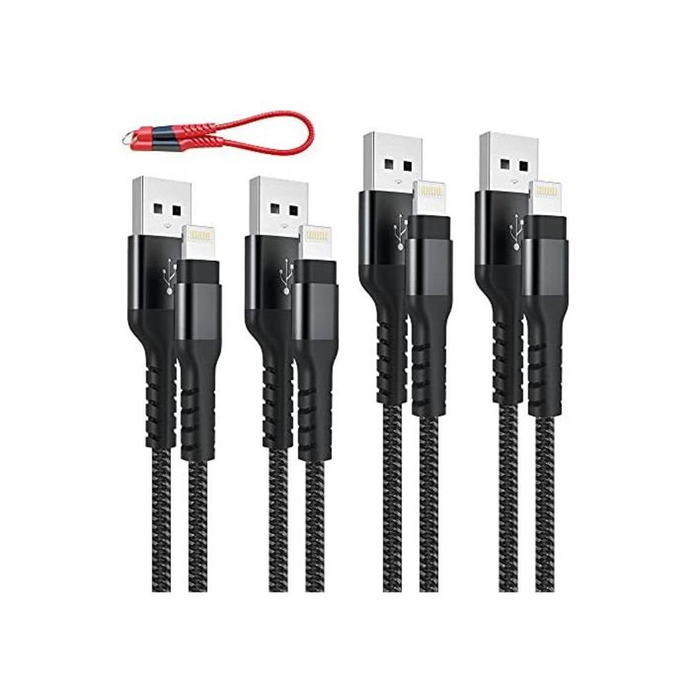 iPhone Charger Arshcea iPhone Lightning Cable 4Pack (2x3FT 2x6FT) Apple MFi Certified Nylon Braided iPhone Cable Compatible with iPhone B08XYMCD84