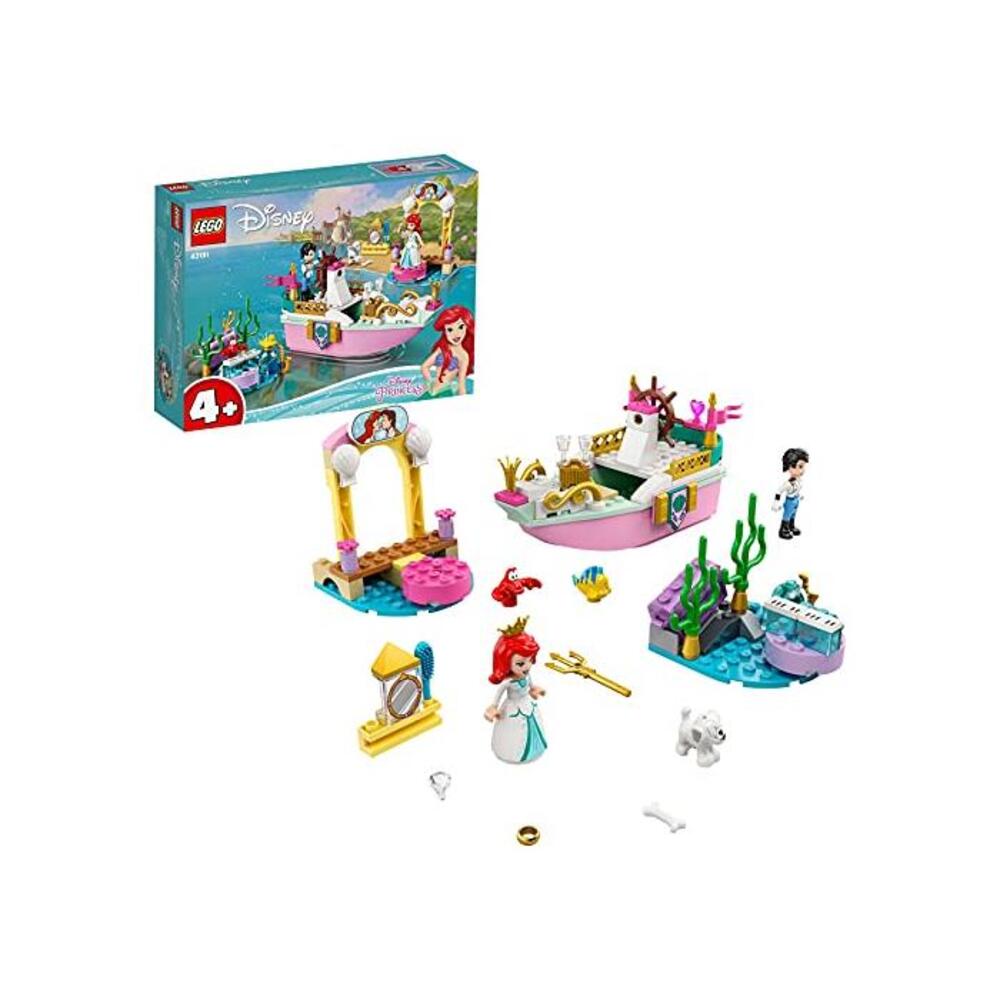 LEGO 레고 43191 디즈니 프린세스 Ariel’s Celebration Boat 토이,더 Little Mermaid Set for 4+ Years Old B08G577G31