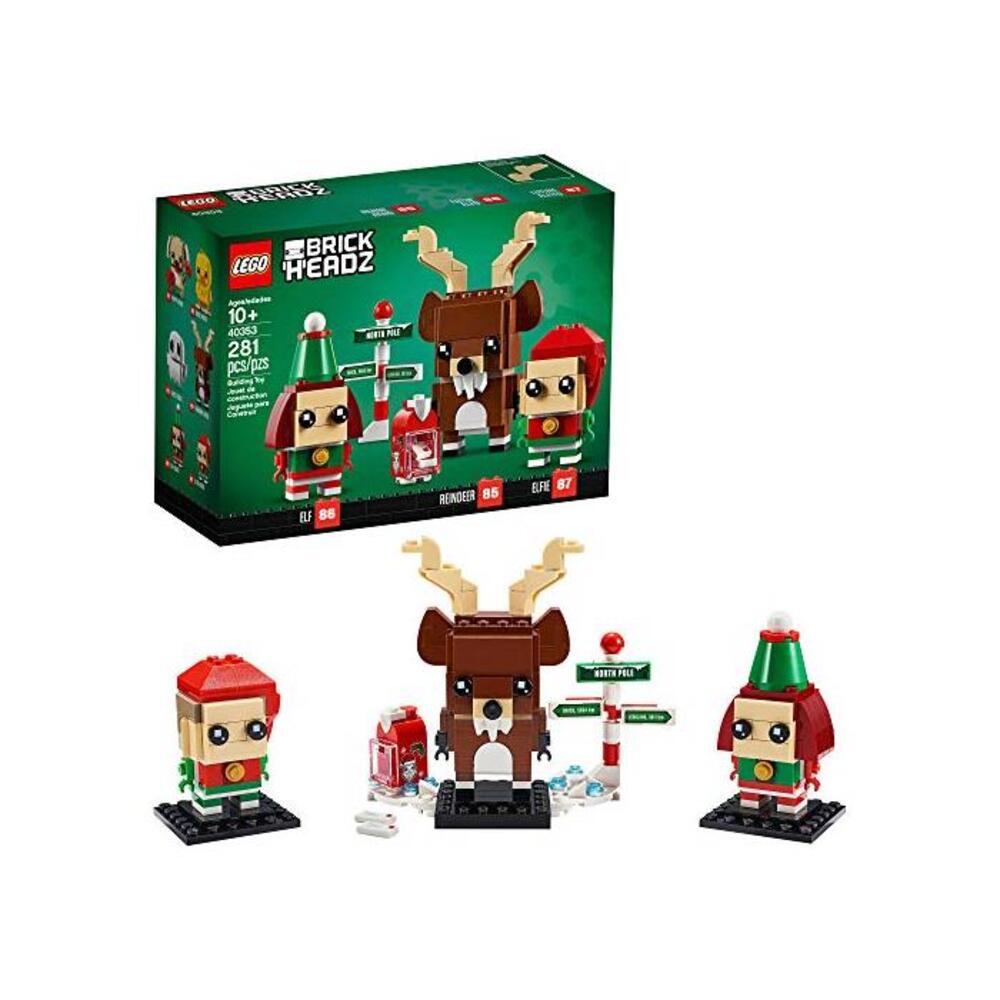 LEGO 레고 브릭헤즈 BrickHeadz Reindeer, Elf and Elfie 40353 빌딩 토이, New 2020 (281 Pieces) B07YSZPNXG