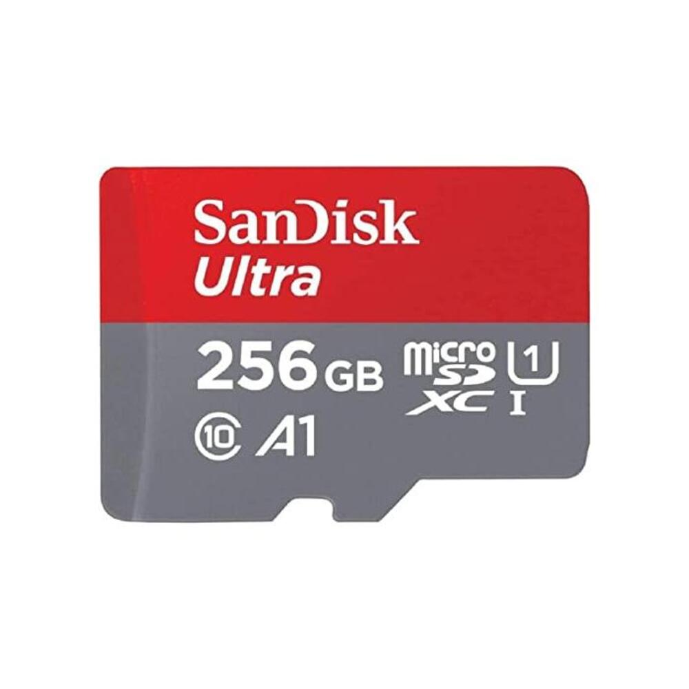 SanDisk 256GB Ultra microSDXC UHS-I Memory Card with Adapter - 120MB/s, C10, U1, Full HD, A1, Micro SD Card - SDSQUA4-256G-GN6MA B08GY8NHF2
