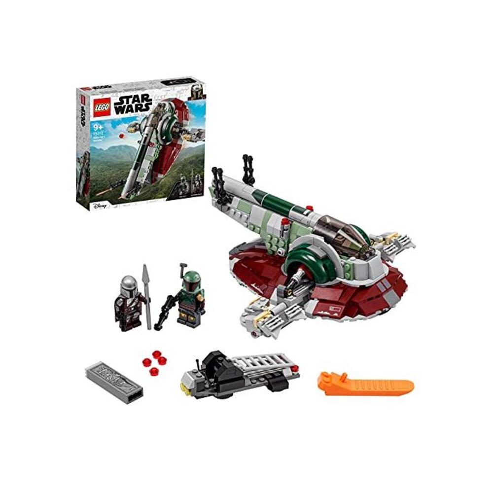 LEGO 75312 Star Wars Boba Fett’s Starship Building Toy for Kids Age 9+, Mandalorian Model Set with 2 Minifigures B08WWTPDG2
