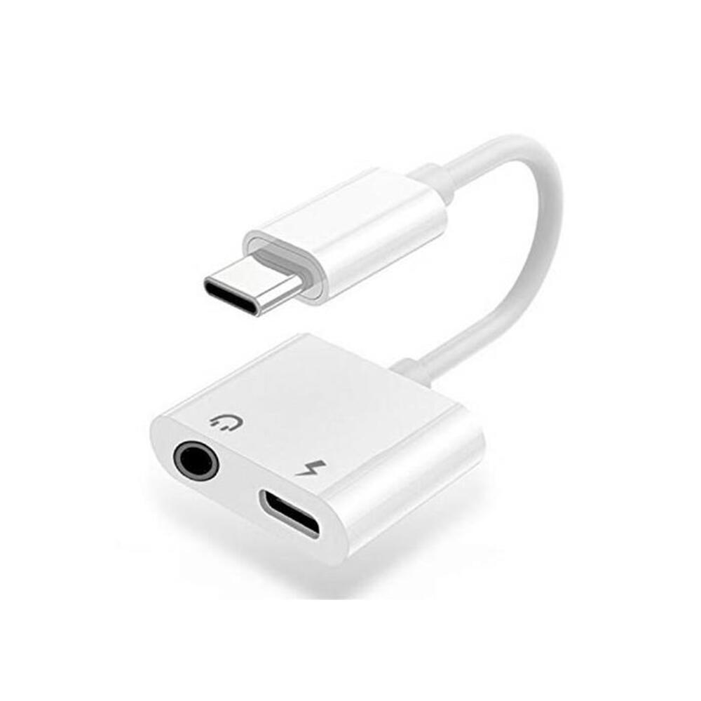 T Tersely Dual Audio and PD Charger Female Adapter Headphone AUX 3.5mm Jack, 2 in 1 USB C Type C Earphone &amp; Charging for iPad Pro Air 4 2020 Samsung S20 FE Note20 S21 Plus Ultra, G B08698D68G