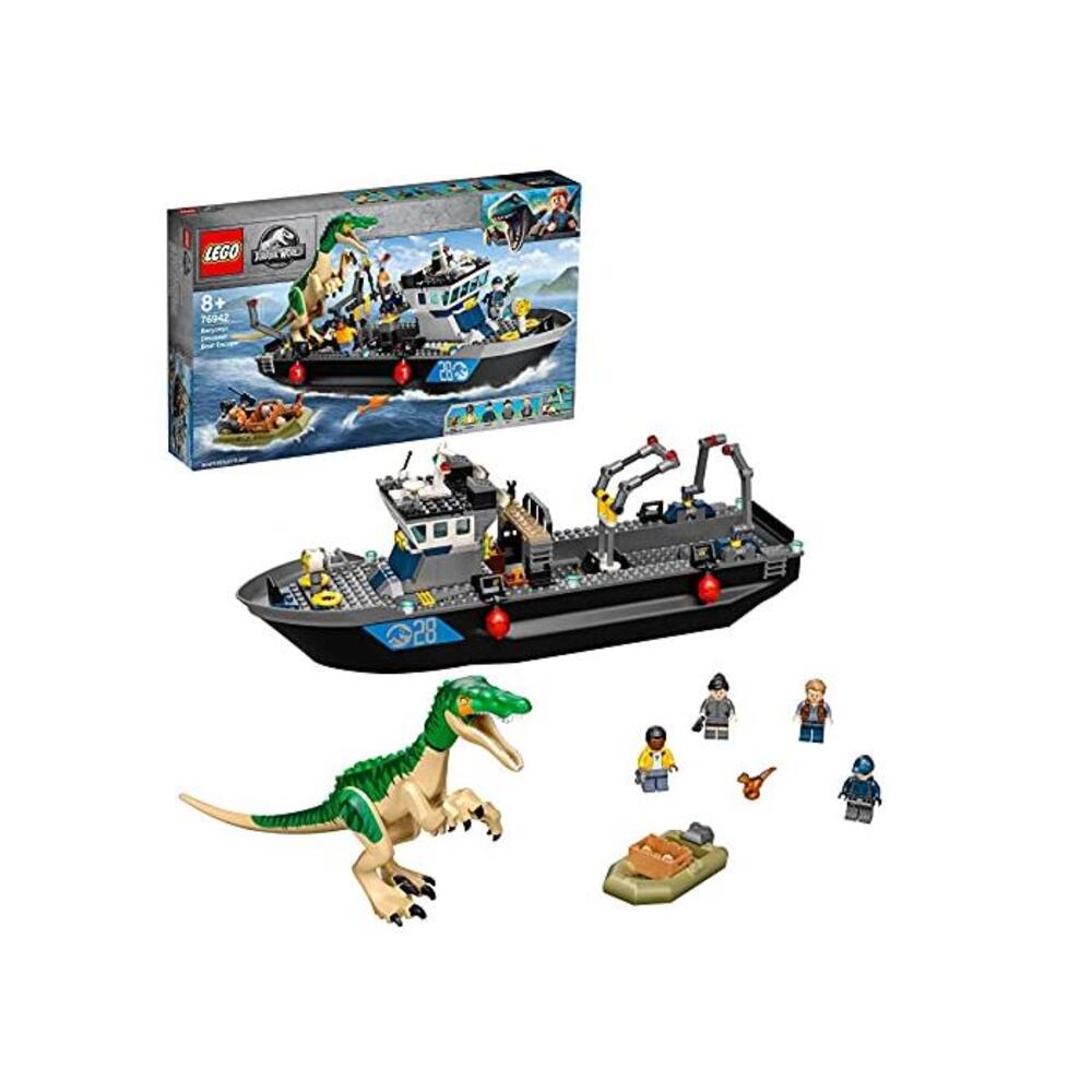 LEGO 레고 76942 쥬라기월드 월드 Baryonyx Dinosaur Floating Boat Escape 토이 with 스피드boat for Boys &amp; 걸s B08WWXQVPJ