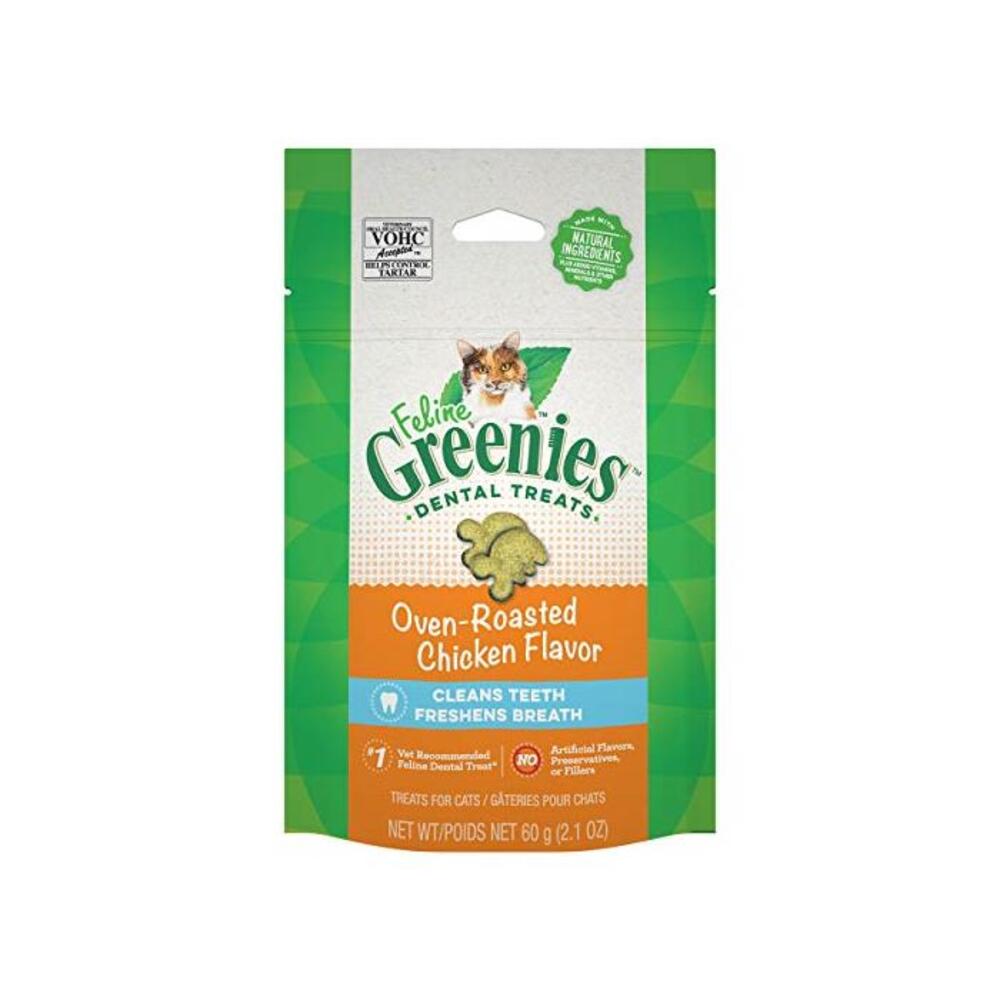Greenies Feline Dental Cat Treat Chicken Flavour 60G Bag, One Size B0828W6NXJ