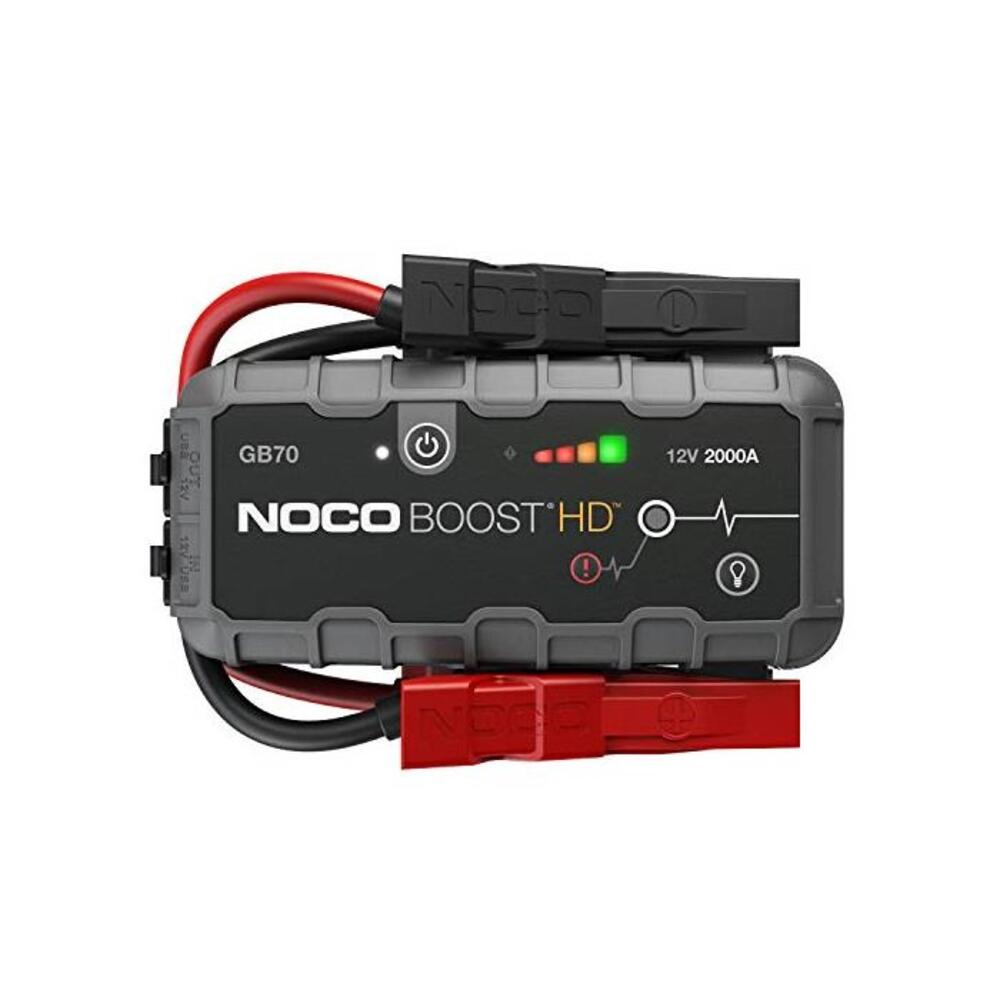 NOCO Boost HD GB70 2000 Amp 12-Volt UltraSafe Portable Lithium Car Battery Booster Jump Starter Power Pack for Up to 8-Liter Petrol and 6-Liter Diesel Engines B016UG6PWE