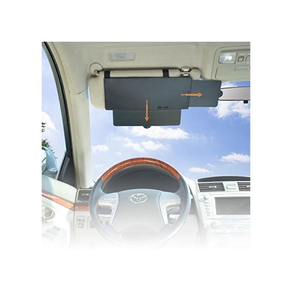 Car Window Sunshade WANPOOL Car Visor Anti-Glare Sunshade Extender for Front Seat Driver and Passenger B079NXT4ZW