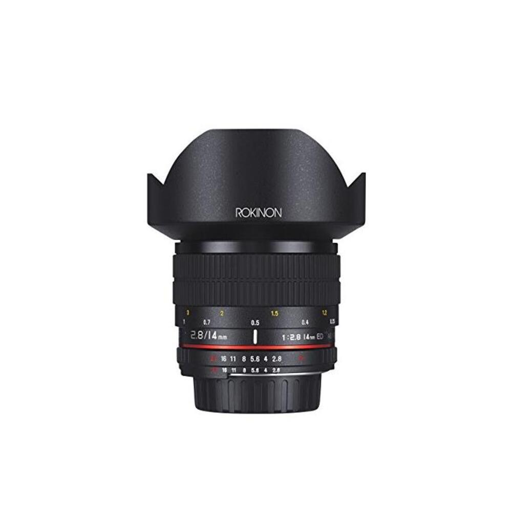Rokinon 14mm f/2.8 IF ED UMC Ultra Wide Angle Fixed Lens w/Built-in AE Chip for Nikon B004NNUN02