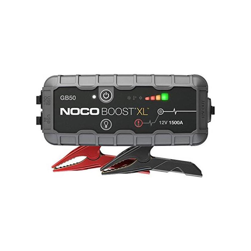 NOCO Boost XL GB50 1500 Amp 12-Volt UltraSafe Portable Lithium Car Battery Booster Jump Starter Power Pack for Up to 7-Liter Petrol and 4-Liter Diesel Engines B07MVY7K43