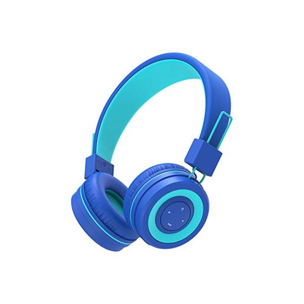 iClever BTH02 Kids Headphones, Kids Bluetooth Headphones with MIC, 22H Playtime, Bluetooth 5.0 &amp; Stereo Sound, Foldable, Adjustable Headband, Childrens Headphones for iPad Tablet H B0874GF3FZ