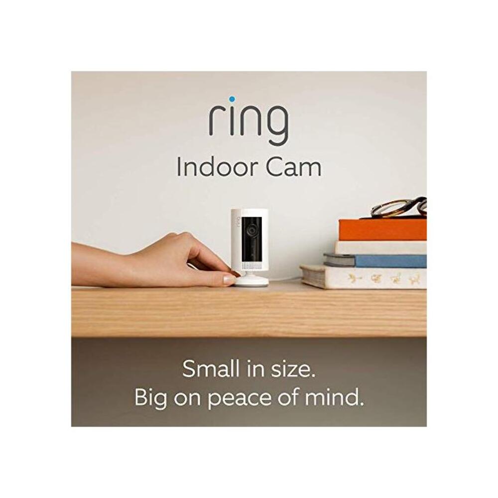Introducing Ring Indoor Cam Compact Plug-In HD security camera with Two-Way Talk, white, Works with Alexa B07Q623C39