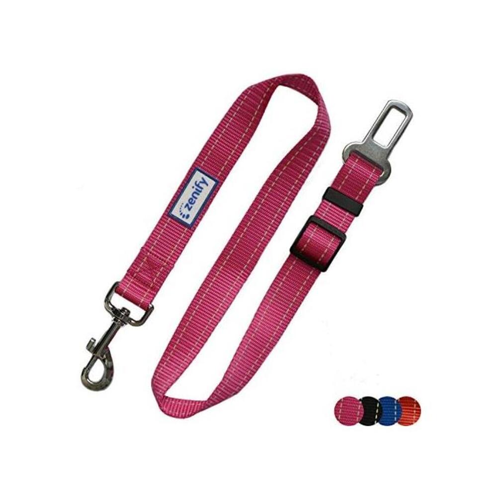 Zenify Dog Car Seat Belt Seatbelt Lead Puppy Harness - Heavy Duty Adjustable Carseat Clip Buckle Leash for Dogs Puppies Pets Travel - Pet Safe Collar Accessories Supplies Truck Saf B07DW33CGL