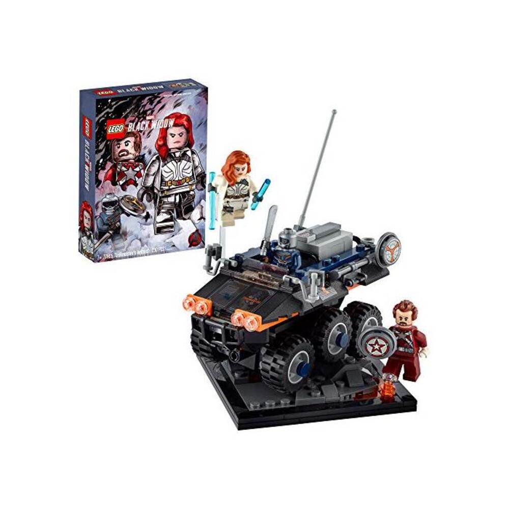 LEGO 레고 마블 어벤져스 Task마스터’s Ambush 77905 Exclusive Black Widow 무비 빌딩 Kit; Includes Black Widow, Task마스터 and Red Guardian 미니피규어s and 더 Task마스터’s Vehicle B08DVVKDF4