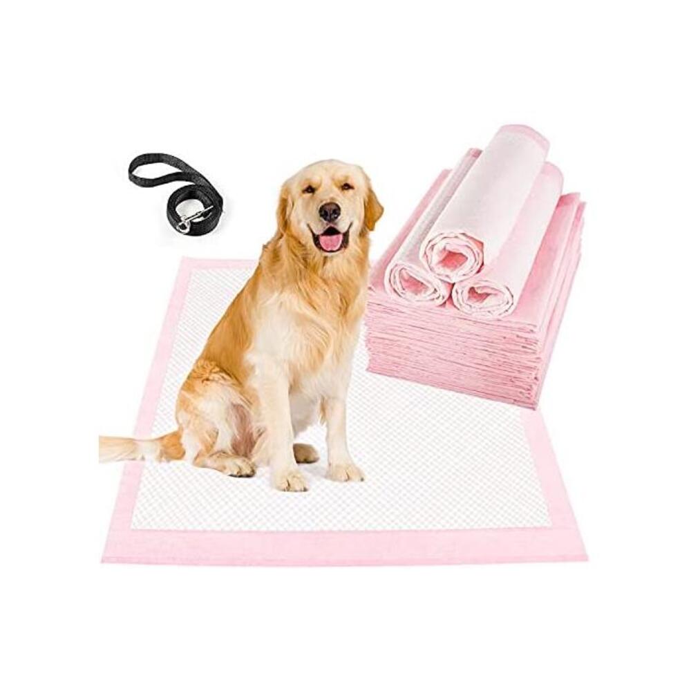 LONENESSL Pet Training Pads Leak-Proof and Super Absorbent Dog Pee Pads, Disposable Fast Drying Pee Mats for Dogs, Cats, Rabbits Pets（Pink,50pcs） B0995QHQVS