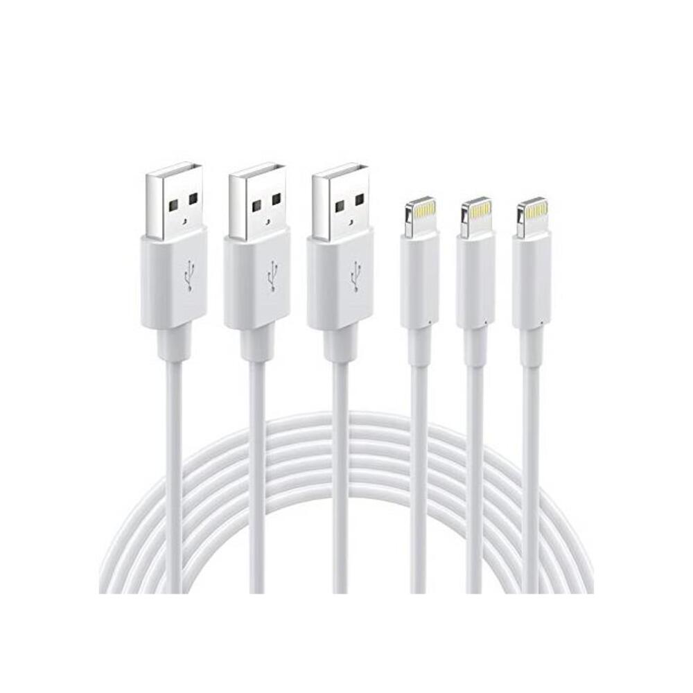 Quntis iPhone Charger Lightning Cable - MFi Certified 3Pack 2M Lightning to USB A Cable for iPhone SE 2020 11 Xs Max XR X 8 Plus 7 Plus 6 Plus 5s SE iPad Pro and More B083XHB4ML