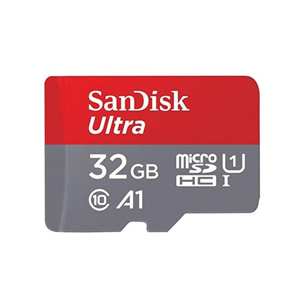 Sandisk SDSQUAR-032G-GN6MA Ultra 32GB Micro SDHC UHS-I Card with Adapter, 98MB/s U1 A1, Black B073JWXGNT